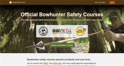 Desktop Screenshot of bowhunter-ed.com